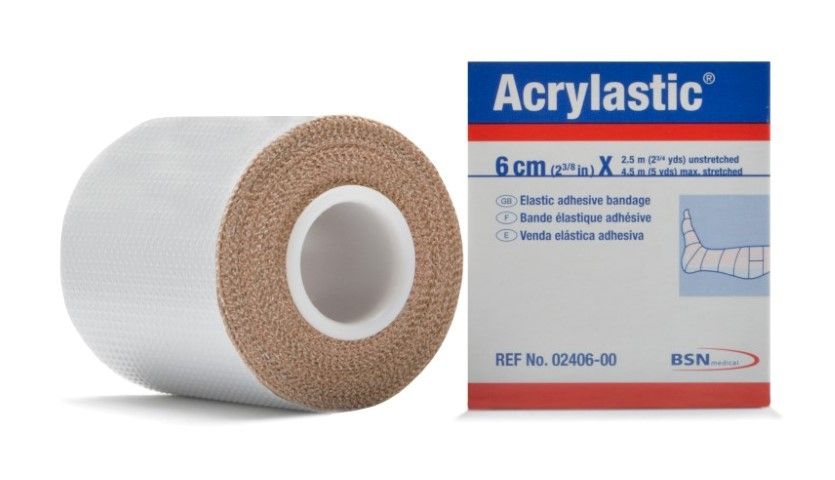 Acrylastic 6 cm x 4,5 meter per stuk verpakt