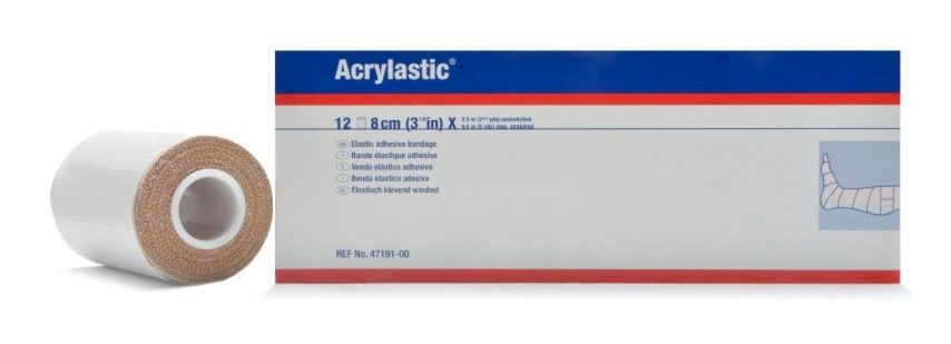 Acrylastic 8 cm x 4,5 meter grootverpakking à 12 stuks rol