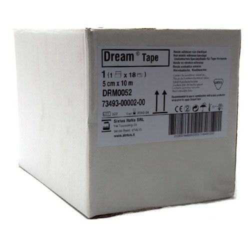 DreamTape sporttape 5 cm x 10 meter doos à 18 stuks losse rol