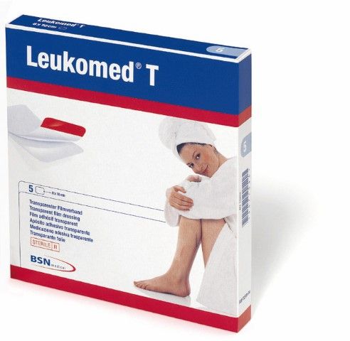 LeukoMed T eilandpleister steriel 7,2 cm x 5 cm per 5 stuks