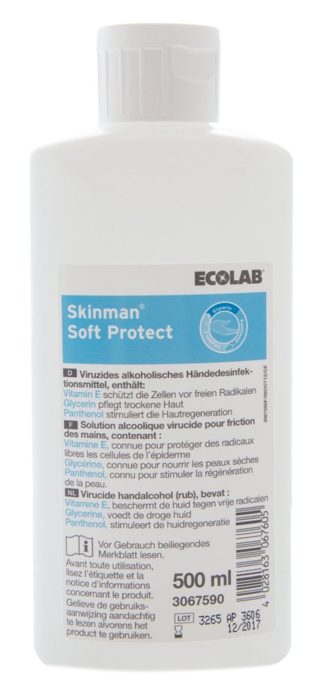 Skinman sensitive ecolab handdesinfectie lotion 500 ml