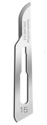 Scalpel mesjes STERIEL nr.15 Swann-Morton à 5 stuks