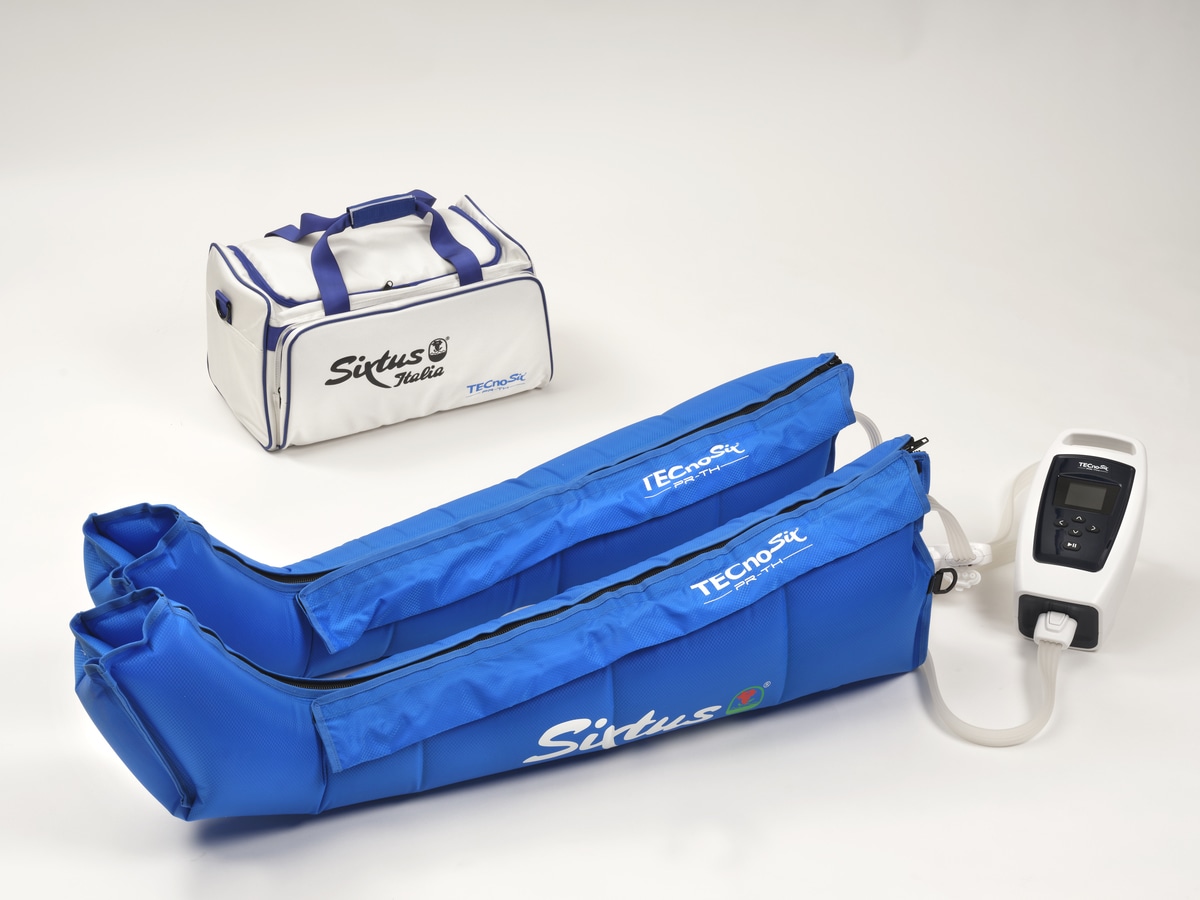 Tecnosix PR-TH pressotherapie is een pneumatisch lucht compressiesysteem set